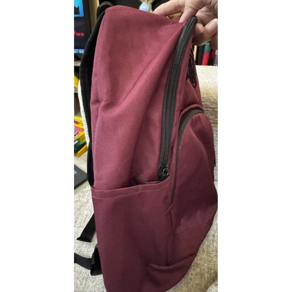 Vans Alumni Pack 2-B Backpack Burgundy Port Royale Laptop School Bag EUC